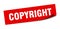 copyright sticker.