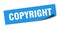 copyright sticker.
