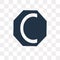 Copyright vector icon isolated on transparent background, Copyright transparency concept can be used web and mobile