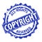 Copyright vector stamp