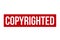 Copyrighted Rubber Stamp Seal Vector Illustration