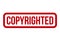 Copyrighted Rubber Stamp Vector Illustration