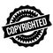 Copyrighted stamp rubber grunge