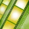 Copyspace Filmstrip Shows Photographic Cinematography And Film-Roll