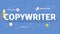 Copywriter concept. Idea of writing texts, creativity