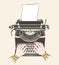 Copywriter concept vintage illustration