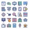 Copywriting and Blogging Flat Icons Pack