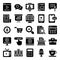 Copywriting and Blogging Solid Icons Pack