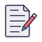 Copywriting, content writing, content, document fully editable vector icons