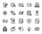 Copywriting icons. Copyright, Typewriter. Vector