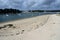 Coq beach at low tide in Benodet