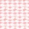 Coquette Pink cowgirl hat pattern seamless, Preppy Girly Western Digital Paper isolated on white background