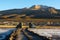 Coqueza village and Cerro Tunupa volcano, Bolivia