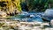 The Coquihalla River in Coquihalla Canyon Provincial Park and at the Othello Tunnels near Hope in British Columbia Canada