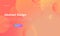 Coral Abstract Circle Shape Landing Page Background. Orange Digital Round Motion Gradient Pattern. Dynamic Light Flat Template