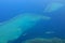 Coral coast reef of Viti Levu from the air, Fiji