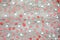 coral colored mosaic ceramic tiles neutral background