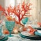 Coral Dreams: Splashes of Sea-inspired Decor for Table Settings