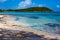 Coral formations hug the beach at Hawksnest in St. John