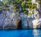 The Coral Grotto on the island of Capri, Italy