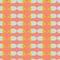 Coral hearts with mustard and sea foam accents seamless pattern