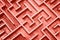 Coral pink toned wooden labyrinth maze puzzle