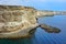 Coral reef on the coast of Crimea.