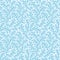 Coral reef seamless or repeat pattern background, wallpaper. Light blue, 4 tiles here.