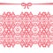 Coral seamless lace