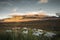 Corbett Mountain Range and Grazing Sheep in Scottish Highlands