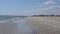 Corbu, Constanta, Romania - August 18, 2019: Tourists relaxing at the last wild beach on Corbu, Constanta, Romania.