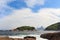 Corcovado Sugarloaf view from Piratininga beach Rio de Janeiro