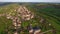 Cordes-sur-Ciel, a village in a hill Occitanie, Southern France