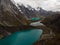 Cordillera Huayhuash Circuit Mirador Tres Lagunas three lakes view Laguna Gangrajanca Siula Quesillococha andes Peru