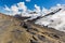 Cordillera Vilcanota scenic glacier mountains range peaks view Peru