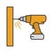 Cordless drill color icon