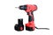 Cordless drill machine with battery