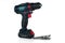 Cordless drill on white background. The universal electric tool