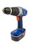 Cordless hammer drill, isolated