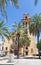 Cordoba - The the little square and the facade of church Iglesia de San Augustin