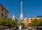 Cordoba, Spain - January 9, 2020: Monument to the Archangel Raphael, Andalusia