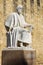 CORDOBA, SPAIN - MAY 25, 2015: The statue of medieval arabic philosopher Averroes by Pablo Yusti Conejo 1967 and the medieval