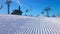 Corduroy piste on Schmitten mount, Zell am See, Austria