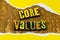 Core values ethics value honesty equality appreciation kindness