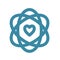 Core Values Icon with Ovals & Heart to signify common belief system