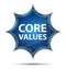 Core Values magical glassy sunburst blue button