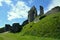 Corfe Ancient Castle Ruins in Dorset