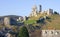 Corfe Castle, in Swanage, Dorset, Southern England