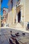 CORFU CITY, GREECE - JULY 1, 2011: Church of Saint Spyridon of T