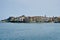 Corfu cityscape from sea